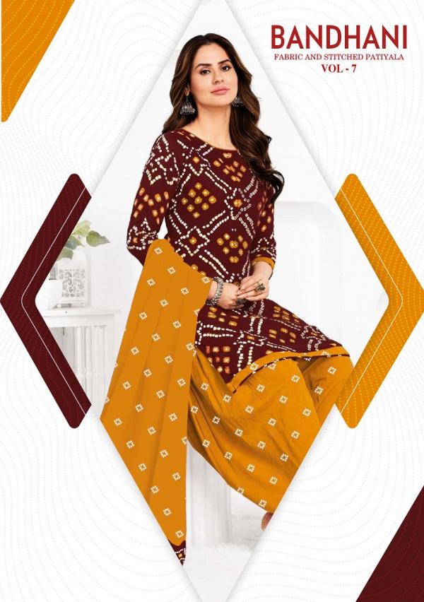 Ganpati Bandhani Vol-7 – Readymade Patiyala Suit